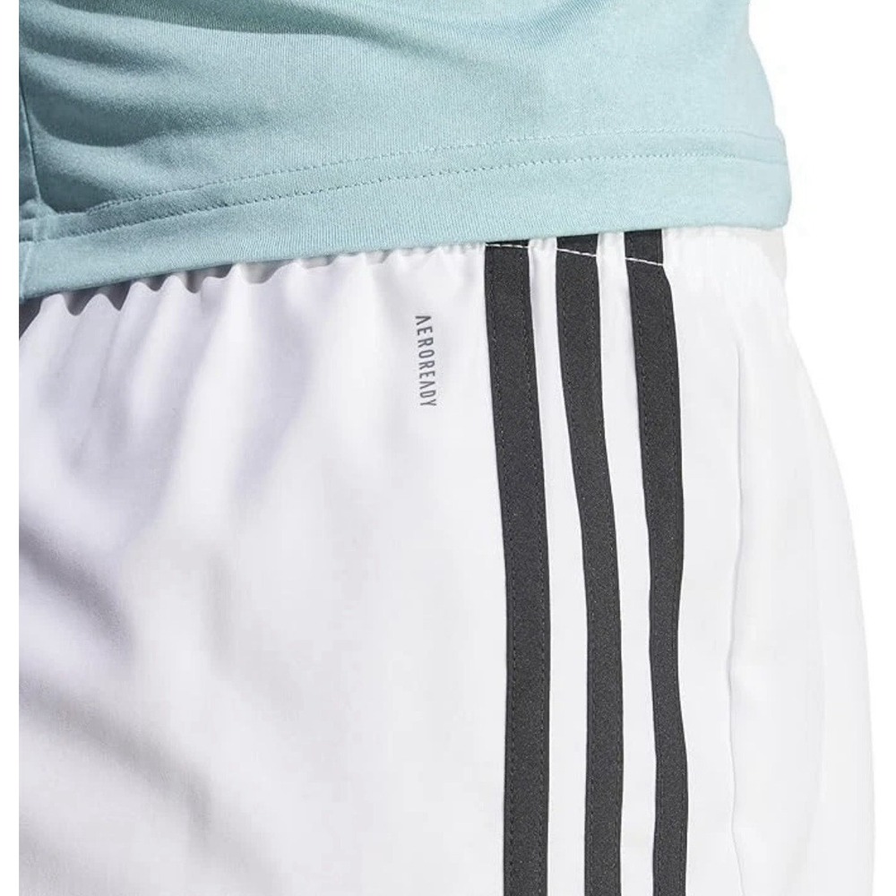 ADIDAS Womens Size XL 3 Stripes High Rise Athletic Training Shorts Aeroready Run - Picture 4 of 13